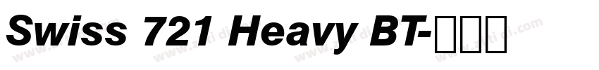 Swiss 721 Heavy BT字体转换